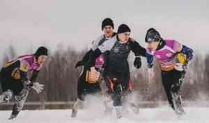 В Архангельске сыграли в регби на снегу