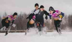 В Архангельске прошли соревнования по регби на снегу на кубок Белого моря