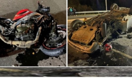 Водитель автомобиля погиб при столкновении с мотоциклом