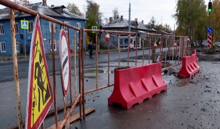Срок завершения работ на улице Гагарина в Архангельске вновь перенесён