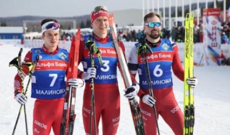 У Александра Большунова первая победа на чемпионате России по лыжным гонкам