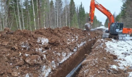 От Новодвинска до села Холмогоры построено 17 километров межпоселкового газопровода 