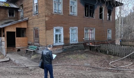 В Шенкурском округе при пожаре погиб мужчина