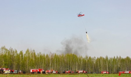 В Подмосковье прошли тактико-специальные учения по подготовке к пожароопасному сезону