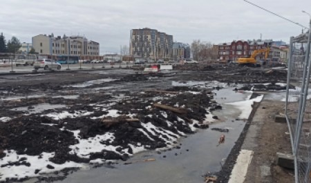 Не у шубы рукав: общественники возмущены ходом ремонта площади Профсоюзов в Архангельске
