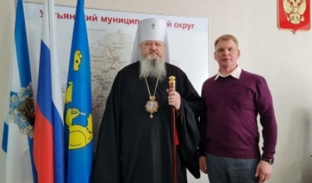 Митрополит Корнилий встретился с главой Устьянского округа Сергеем Котловым