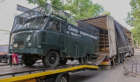 Из Архангельской области в Мелитополь доставлены транспортные средства