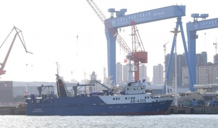 В китайском Даляне завершено строительство судна для рыболовов Архангельской области