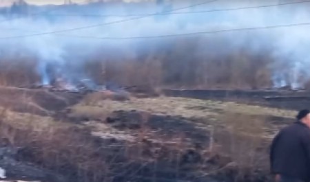 В Верхнетоемском округе сгорела деревня Томаша