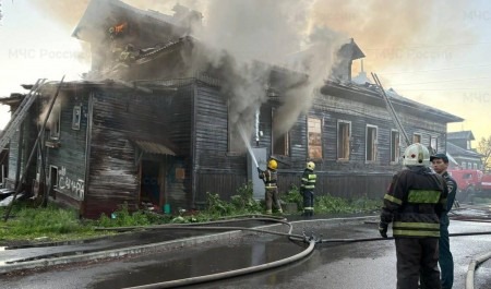 За сутки в Архангельске произошло три пожара в нежилых домах