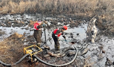 В Ненецком автономном округе произошел разлив нефти