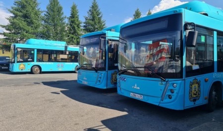 На улицы Архангельска вышли 40 новых трёхдверных автобусов