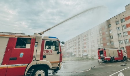 Пожарно-тактические учения прошли в Петрозаводске