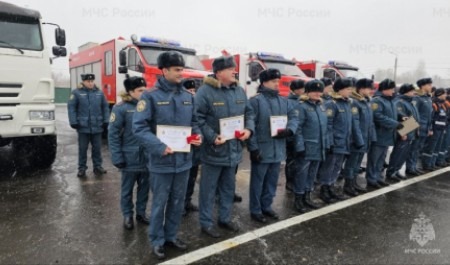 Пожарно-спасательный гарнизон Курской области пополнился современными автомобилями