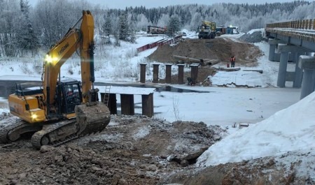 В Онежском районе завершается капремонт моста через Мудьюгу