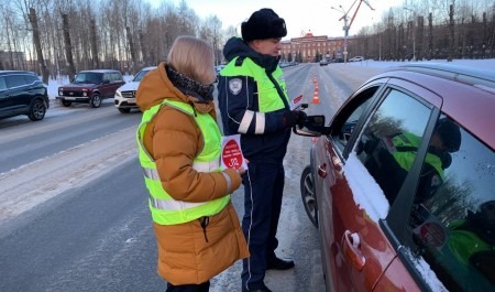 В Северодвинске региональный минтранс провел акцию по безопасности дорожного движения