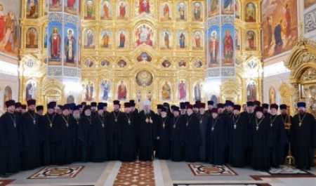 Митрополит Корнилий возглавил годовое собрание духовенства Архангельской епархии