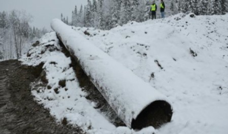 Размытую в начале декабря трассу Архангельск — Онега сегодня полностью закроют