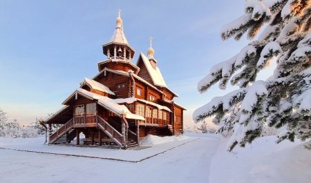 Новогодняя проповедь митрополита Корнилия в Карпогорах