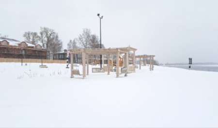 В Сольвычегодске благоустроили прогулочную набережную имени Аники Строганова