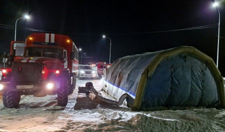 МЧС России развернуло мобильные пункты обогрева на федеральных трассах в Челябинской области