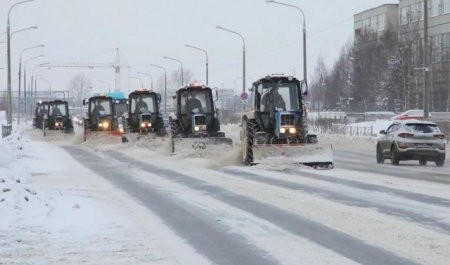 Северодвинск поднялся на борьбу со снегом