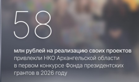 НКО Поморья привлекли 58 млн рублей на первом конкурсе Фонда президентских грантов в 2026 году
