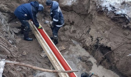 На набережной имени А.Ф. Зрячева в Северодвинске завершаются работы по прокладке сетей водоснабжения и водоотведения