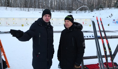 Глава Союза биатлонистов России Виктор Майгуров осмотрел обновленный биатлонный комплекс в Архангельске