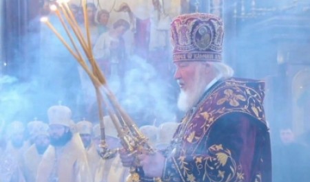 Митрополит Корнилий сослужил Святейшему Патриарху Кириллу в 17-ю годовщину его интронизации