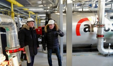 Новую газовую котельную мощностью 24 МВт ввели в эксплуатацию в Талажском авиагородке Архангельска
