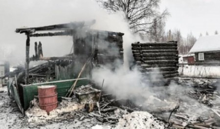 Вернулся в горящий дом: ночной пожар в Онеге закончился гибелью мужчины