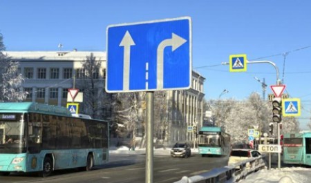 Архангельские автомобилисты возмутились новым дорожным знаком в центре города