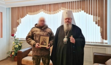 Митрополит Корнилий в преддверии Дня защитника Отечества поздравил воинов отряда спецназа «Ратник» Росгвардии