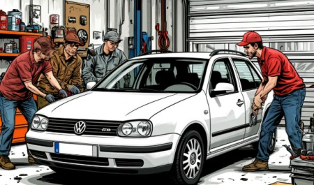 В Архангельске раскрыли дерзкую кражу Volkswagen: машину увезли на эвакуаторе прямо из мастерской