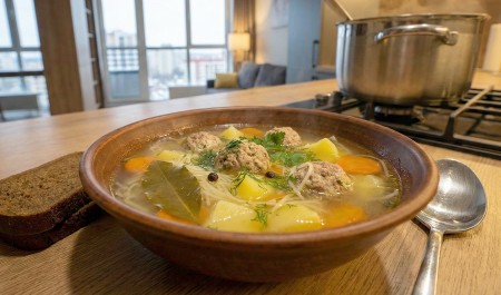 Готовим суп с фрикадельками — классический рецепт для жителей Архангельской области