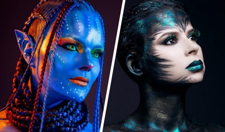 «Аватар» и Хозяйка Медной горы: смотрите, какие смелые образы создает визажист из Архангельска 