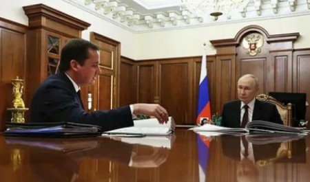 Владимир Путин переговорит с Александром Цыбульским в Москве Владимир Путин переговорит с Александром Цыбульским в Москве