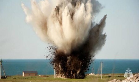 Пиротехники МЧС России уничтожили ФАБ-100 времён Великой Отечественной войны