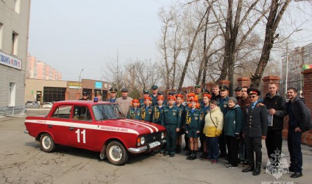 Экспозиция пожарного музея МЧС России в Хабаровском крае пополнилась ретро-автомобилем