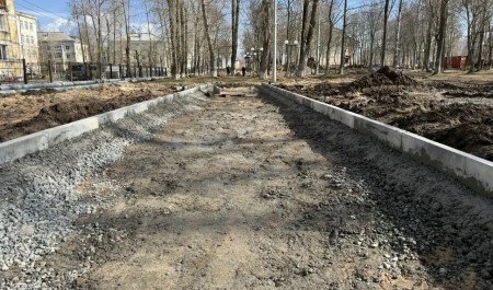 В Новодвинске приступили к благоустройству парка за городским культурным центром