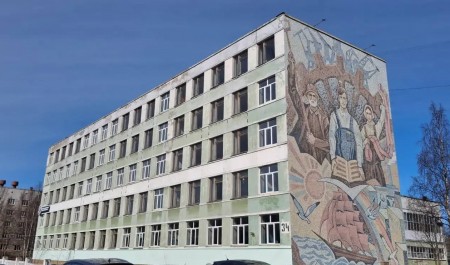 В Северодвинске продолжается капитальный ремонт учебного корпуса техникума судостроения и машиностроения
