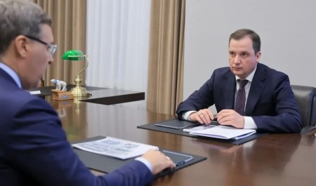 Валерий Фальков и Александр Цыбульский обсудили развитие экосистемы кампуса «Арктическая звезда» Валерий Фальков и Александр Цыбульский обсудили развитие экосистемы кампуса «Арктическая звезда»