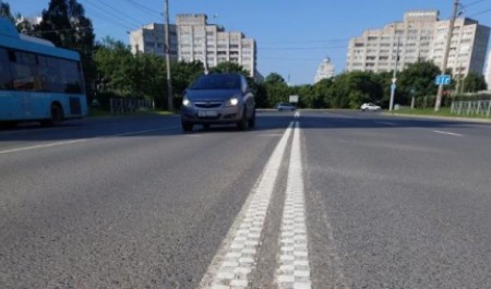 Архангельск начал внедрять шумовую разметку против выезда на «встречку»