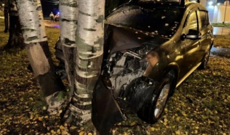 12-летняя девочка пострадала в ДТП с наездом на дерево в Северодвинске