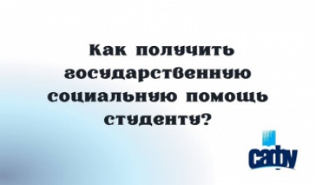 Как студенту получить государственную социальную помощь, не выходя из дома?