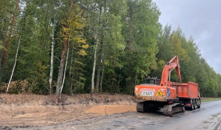 В Вельском округе продолжаются работы на автодороге Прилуки – Кулой
