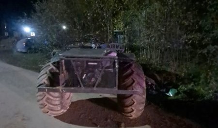 В деревне под Каргополем пьяные покатушки на болотоходе закончились плачевно