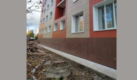 В общежитии Архангельского медколледжа завершают работы по устройству водопровода и сетей водоотведения